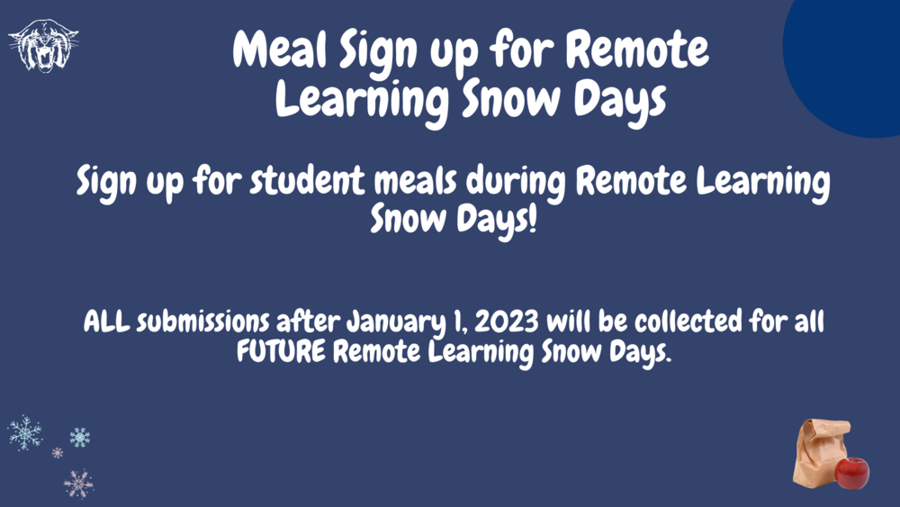 Remote Learning Days Meal Requests