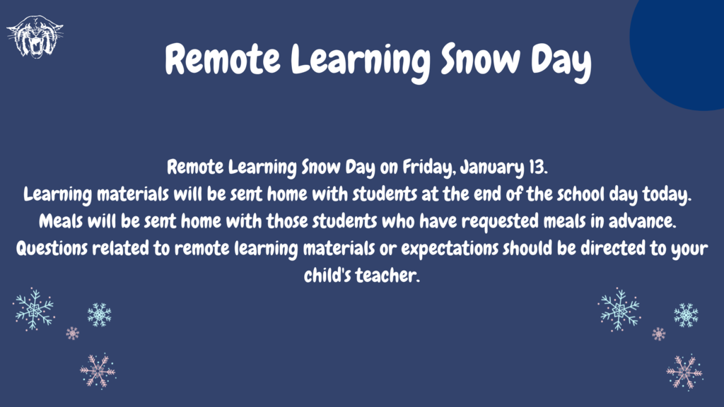 Remote Learning Snow Day 1